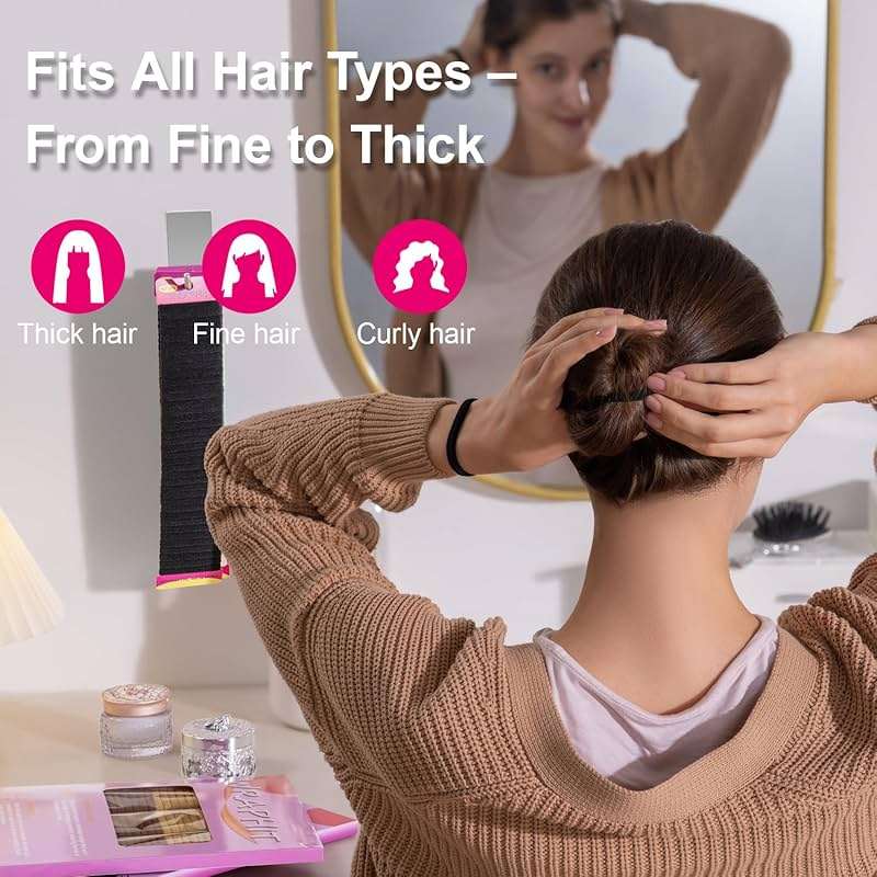 120pc Hair Ties No Damage Snag Free for Thick Hair | soft,ouchless,seamless,thick,strong hold,no-slip grip,elastics ponytail holders for women(Classic 5 Colors) - Image 4