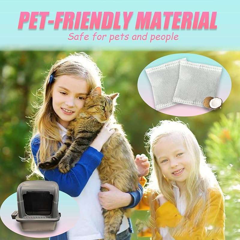 PurifyLogix 12 Pack Universal Odor Eliminator for Hooded Cat Litter Box, Natural Activated Charcoal Filters Refills, Cat Toilet Odor Control Replacement for Automatic Litter Box - Image 6