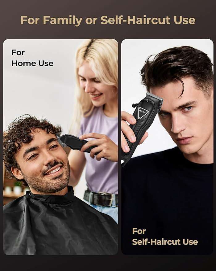 VGRPRO Electric Hair Clippers for Men, Cordless Clipper and Trimmer Set, Clippers for Hair Cutting Kit with Long Battery Life, Hair Grooming Trimmer for Family Kids and Self-Haircut Use - Image 6