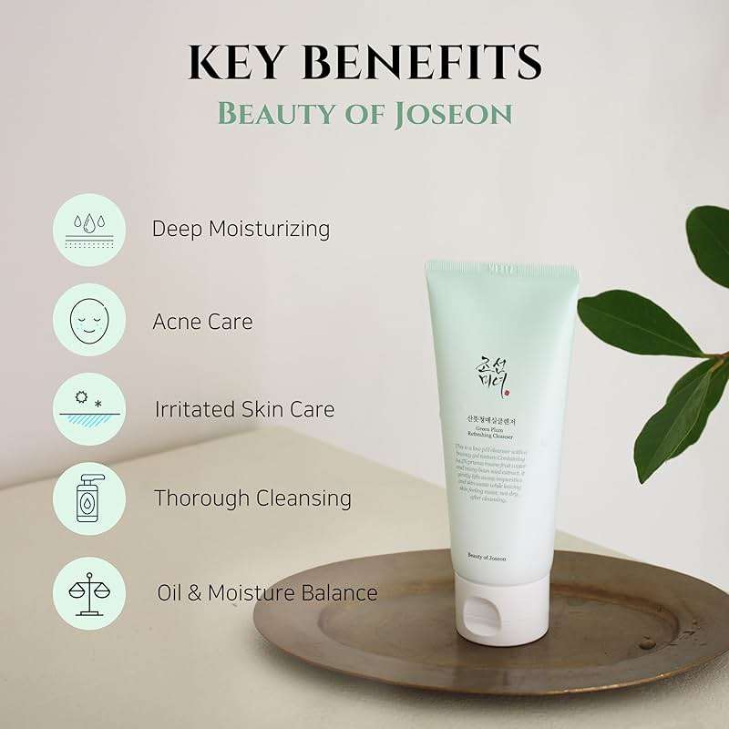 Beauty of Joseon Ginseng Cleansing Oil (210ml, 7.1 fl.oz) & Green Plum Refreshing Cleanser (100ml, 3.38 fl.oz.) & Ginseng Essence Water (150ml, 5.07 fl.oz.), Korean Skincare - Image 5