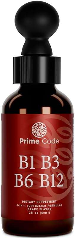 Prime Code Liquid Vitamin B1 Drops with Vitamin B3 B6 & B12 | B Complex Liquid Supplement | Thiamine Supplement for Adults | High Absorption | Immune Support | Non-GMO | Gluten-Free - Image 9