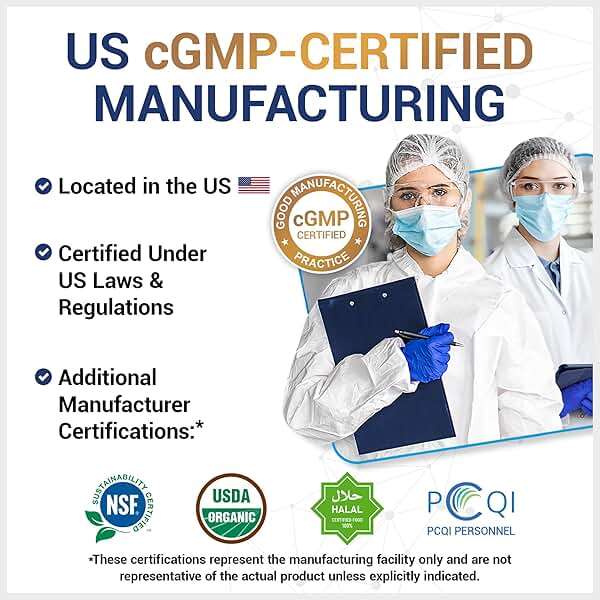 Dr. Berg Magnesium Glycinate 150ct – 4-in-1 Chelated for Muscle, Nerve, Sleep & Stress Support*– w/ D3, B6 & Zinc – 4X Lab-Tested – No Fillers – Formulated in USA, GMP-Certified - Image 7