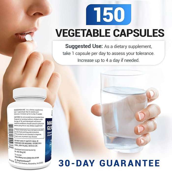 Dr. Berg Magnesium Glycinate 150ct – 4-in-1 Chelated for Muscle, Nerve, Sleep & Stress Support*– w/ D3, B6 & Zinc – 4X Lab-Tested – No Fillers – Formulated in USA, GMP-Certified - Image 8