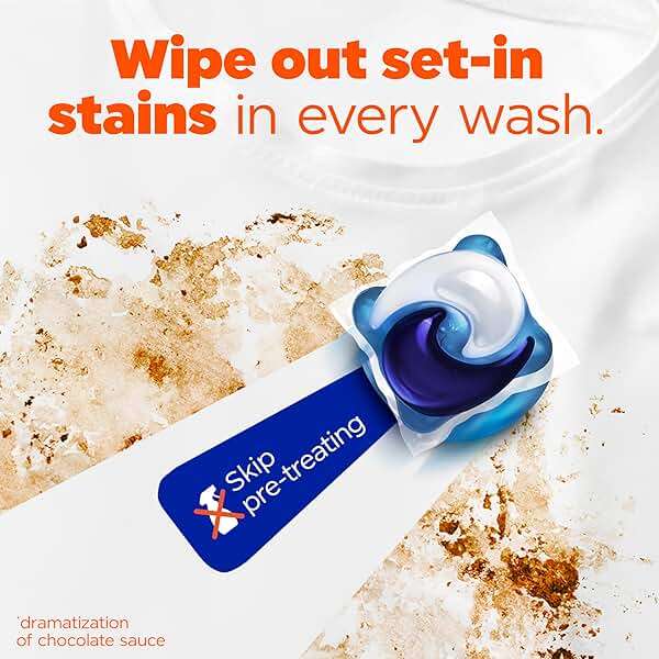 Tide Oxi Boost Power PODS Laundry Detergent Pacs, 57 Count, Set-In Stain Removal + Oxi Power, laundry soap detergent pacs - Image 3