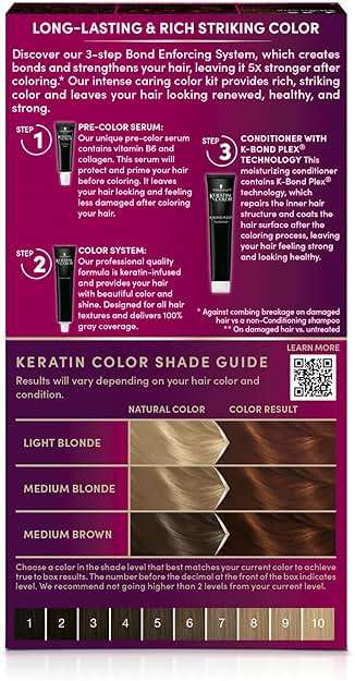 Schwarzkopf Keratin Color Permanent Hair Color, 7.7 Medium Auburn - Professional Quality Permanent Hair Dye, Up to 100% Gray Coverage - 1 Application - Image 6