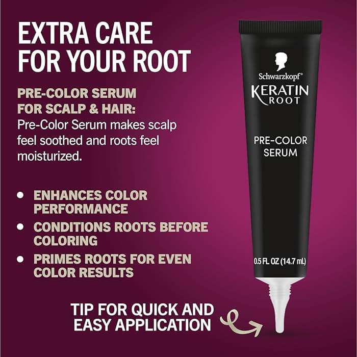 Schwarzkopf Keratin Color Root Permanent Hair Color Kit, Dark Brown, 1 Application - Salon Inspired Permanent Hair Dye, for up to 80% Less Breakage vs Untreated Hair and up to 100% Gray Coverage - Image 2