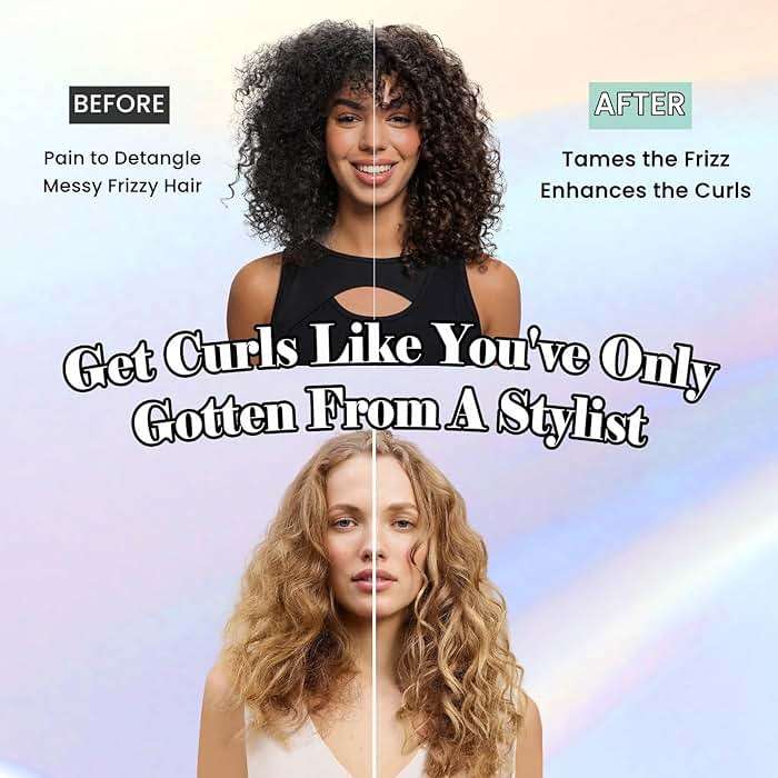 Curl Defining Hair Brush for Curly Hair Fast Blow Drying Styling Hairbrush | Boar Bristle Hair Brush Gentle Detangling for Women Girls Long Wavy Thin Fine Hair Wet Dry Use, Smoothing Hair No Tangle - Image 5