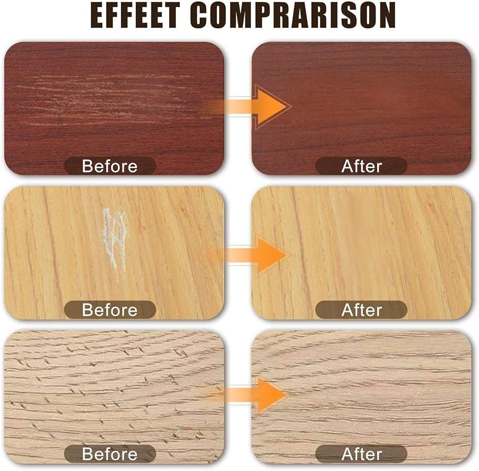 Lifreer Wood Filler Sticks,16 Colors Wood Crayons for Scratches, Scuffs, Cracks, Stains and Holes, Furniture Wax Crayons Pen for Touch Up Furniture, Floors, Cabinets, Tables, and Doors - Image 3