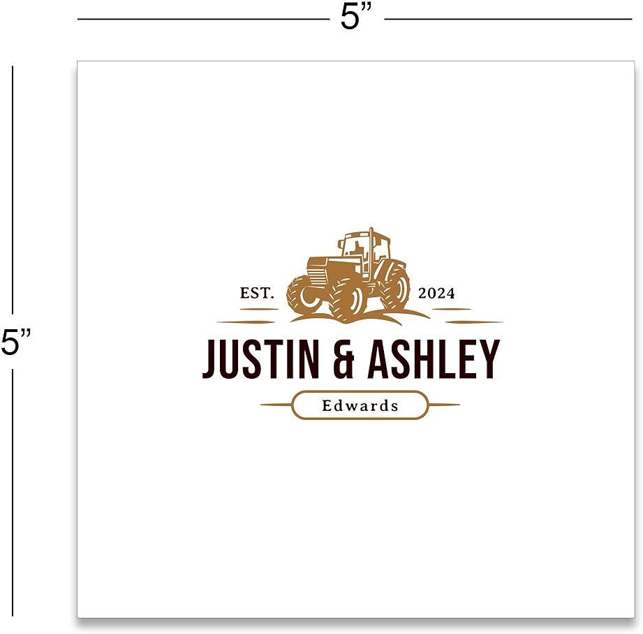 DesignThatSign 100 Count Napkins, Print with Your Business Logo, Wedding Crest, or Any Other Image You Would Like - Image 2