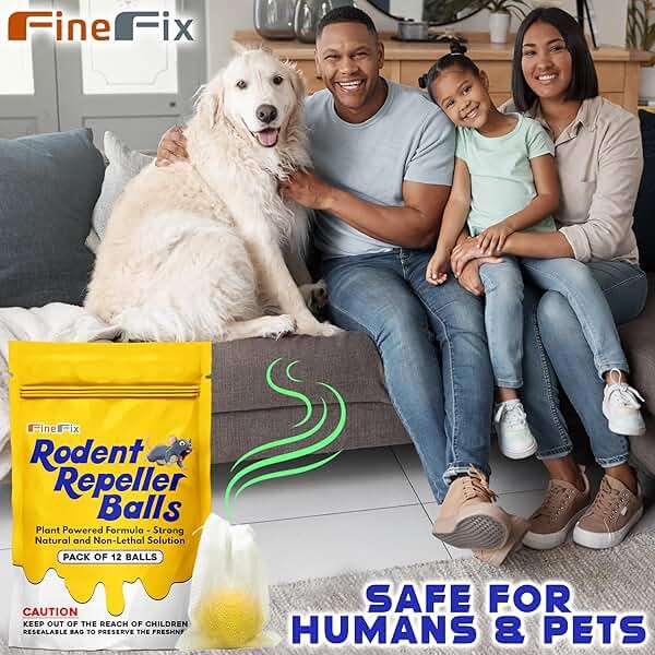FineFix Moth Balls, 12 Pack Mouse Repellent Balls for Outdoor Use, Natural Rat and Mice Deterrent, Get Rid of Rodents from Garage, RV, Barn, Boat, Garden, and Home - Image 8