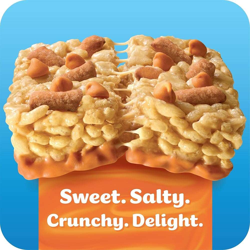 Rice Krispies Treats Bliss Crispy Marshmallow Squares, Snack Bars, Caramel Sea Salt Pretzel (6 Boxes, 36 Bars) - Image 6