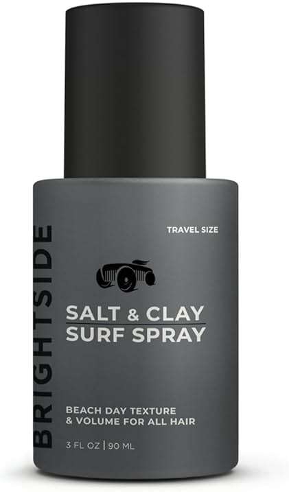 BRIGHTSIDE Salt & Clay Surf Spray - Instant Volume & Texture for Thicker Hair - Natural Sea Salt Spray for Men & Women - Hydrate with Light Hold, Alcohol-Free, Clean ingredients, 3oz Travel Approved - Image 1