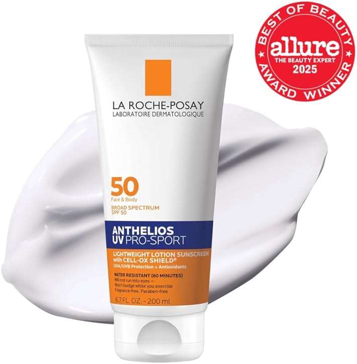 La Roche-Posay Anthelios UV Pro-Sport Sunscreen for Face & Body, Water & Sweat Resistant, Invisible Broad Spectrum Sunscreen, Lightweight & Breathable Skin Sun Protection - Image 2
