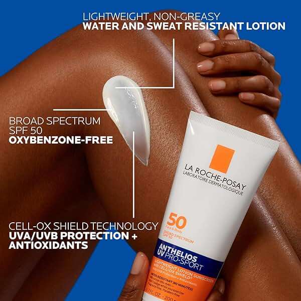 La Roche-Posay Anthelios UV Pro-Sport Sunscreen for Face & Body, Water & Sweat Resistant, Invisible Broad Spectrum Sunscreen, Lightweight & Breathable Skin Sun Protection - Image 5