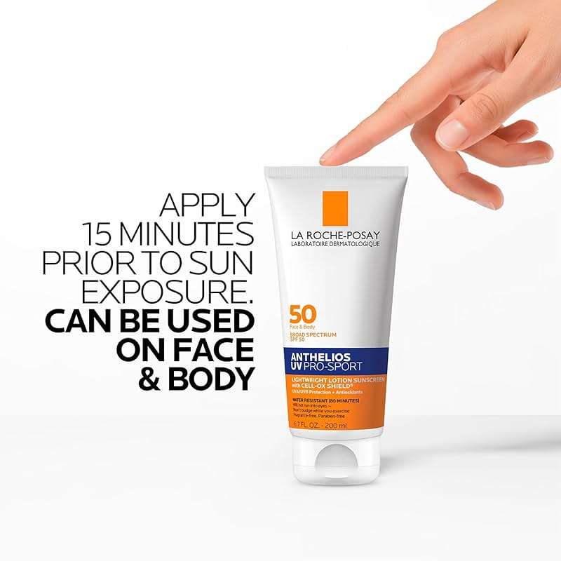 La Roche-Posay Anthelios UV Pro-Sport Sunscreen for Face & Body, Water & Sweat Resistant, Invisible Broad Spectrum Sunscreen, Lightweight & Breathable Skin Sun Protection - Image 9