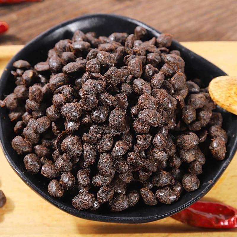 fermented black bean 500g,Dried black beans,Bean drum sauce,Soybean drum, Tempeh is a traditional Chinese characteristic fermented bean product seasoning. Tempeh ,dried black beans Original cooking black beans dried black bean sauce - Image 4