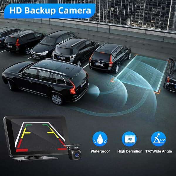 VUKARUAL Wireless Carplay and Android Auto Screen for Car, 7" HD Portable Touch Screen Car Stereo with Bluetooth, Backup Camera, Navigation, Mirror Link for All Vehicles - Image 3