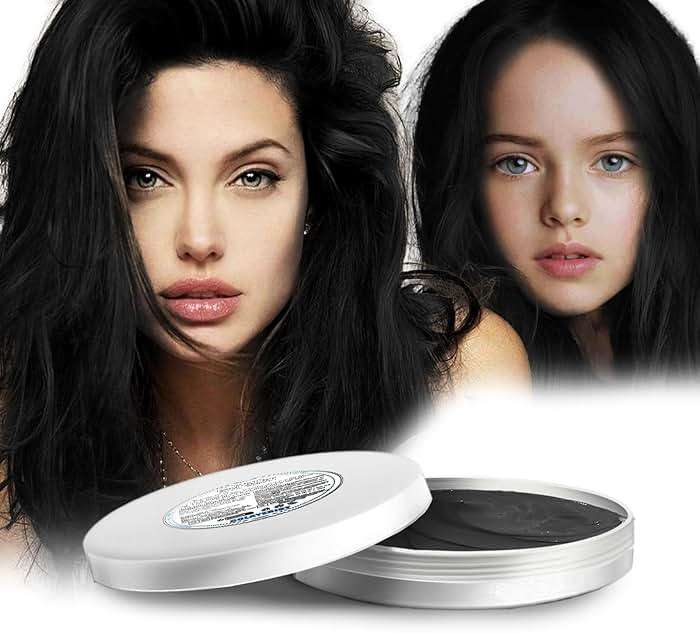 COLAYERIST Black Hair Color Wax, Temporary Washable Hair Color Dye for Kids, Temporary Dye Wax Natural Hairstyle Cream Hair Pomades for Women & Men Party Cosplay Halloween - Image 1