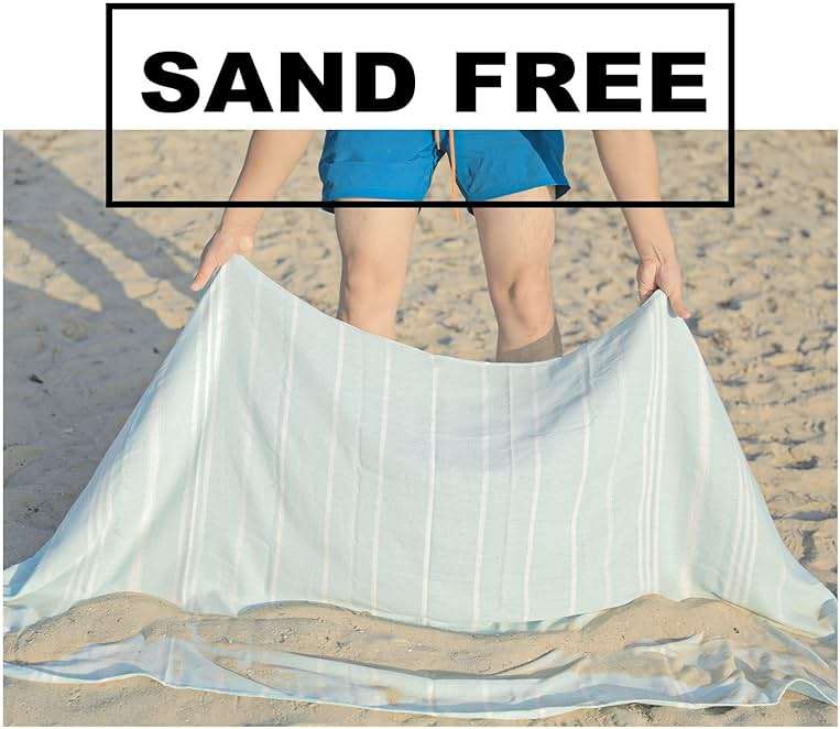 Antfuny 2 Packs Turkish Beach Towels Quick Dry Sand Free Oversized Bath Pool Swim Towel Extra Large XL Big Blanket Adult Travel Essentials Cruise Accessories Must Haves Clearance Vacation Stuff - Image 4