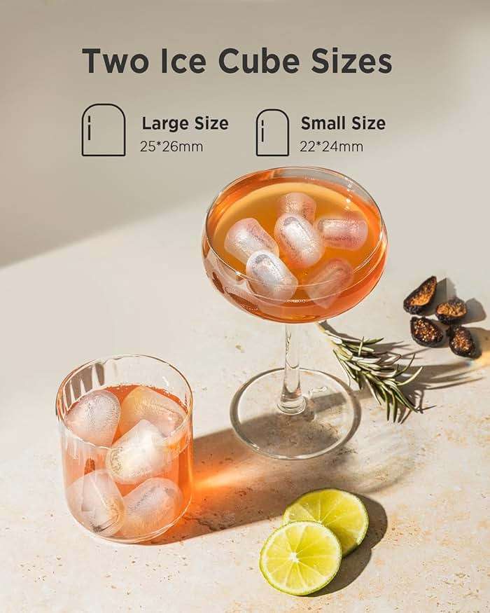 Totnz Countertop Ice Maker Machine, 26lbs in 24Hrs, 9 Ice Cubes Ready in 6 Mins, Auto-Cleaning Portable Ice Maker with Basket and Scoop, for Home/Kitchen/Camping/RV - Image 5