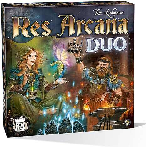 Res Arcana Duo Board Game - Strategic Two-Player Duel! Expandable Game System, Fantasy Adventure Game for Kids & Adults, Ages 14+, 2 Players, 20 Min Playtime, Made by Sand Castle Games - Image 1