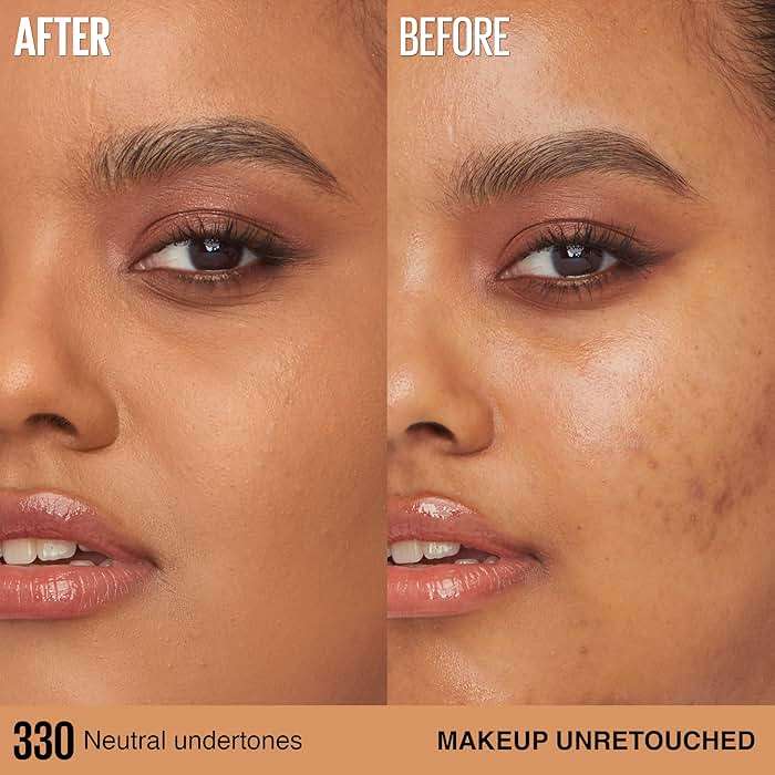 Maybelline Super Stay Lumi-Matte Foundation, Lightweight and Buildable Full Coverage Foundation Makeup For Up To 30HR Wear, 330, 1 Count - Image 4