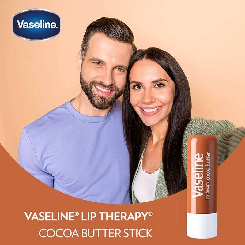Vaseline Lip Therapy Cocoa Butter Lip Balm, 6 Pack, 0.16 Oz Ea - Image 6