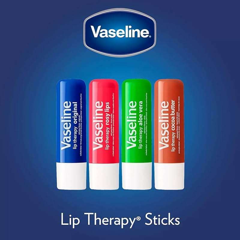 Vaseline Lip Therapy Cocoa Butter Lip Balm, 6 Pack, 0.16 Oz Ea - Image 9