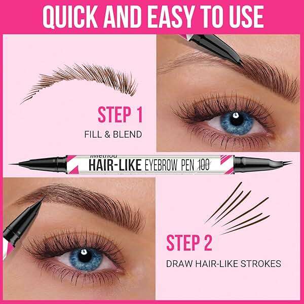 iMethod Curved Eyebrow Pen - 2-in-1 Dual-Ended Microblading Eyebrow Pencil with Curved Tip and Precise Brush-Tip, Brow Pen for Natural Hair-Like Brows, Lasts All-Day, Brown - Image 5
