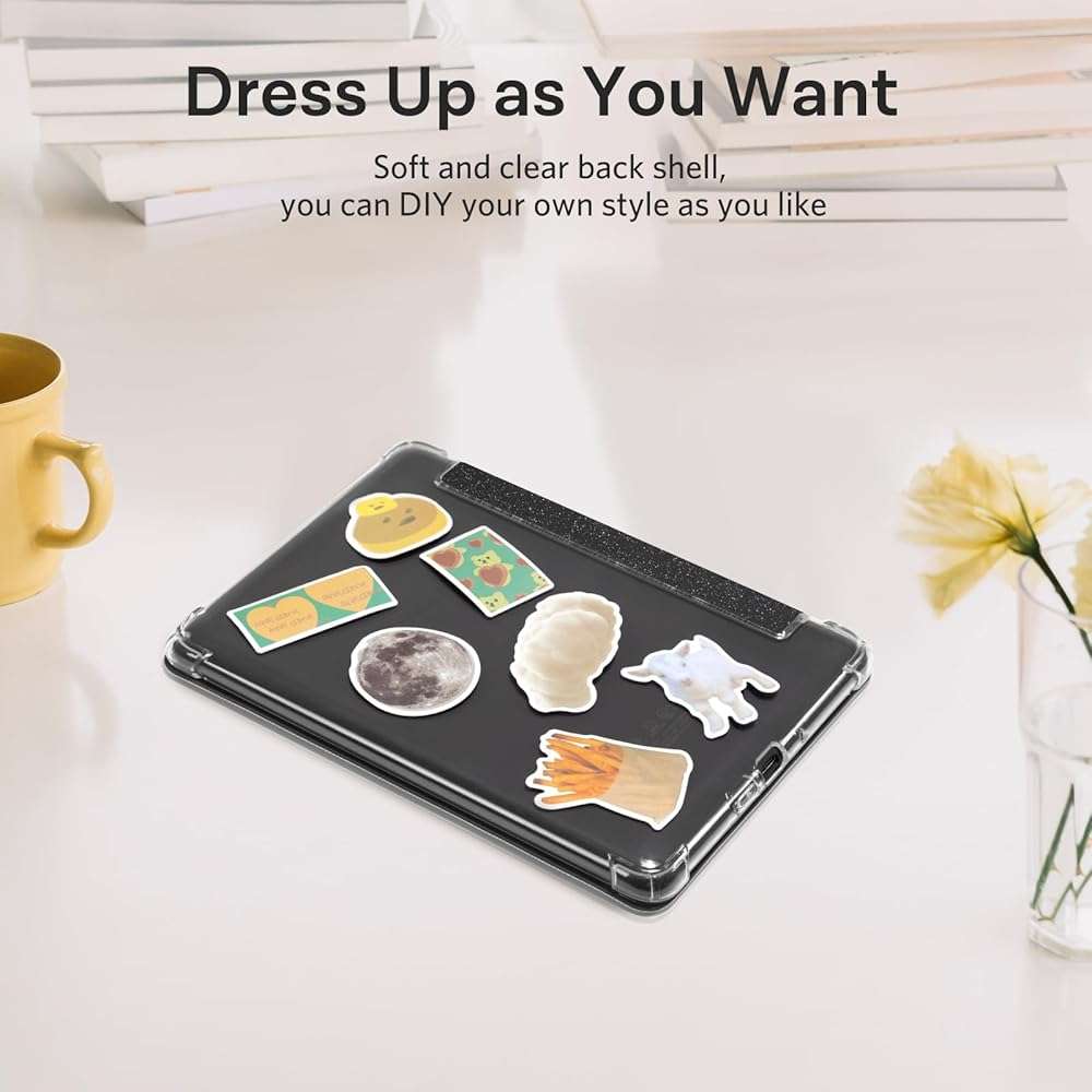 CoBak Case for Kindle Paperwhite 12th Gen 2024 (7") & Kindle Colorsoft Signature Edition (7") - New PU Leather Cover and Clear Soft Silicone Back Cover with Auto Sleep Wake Feature - Image 6