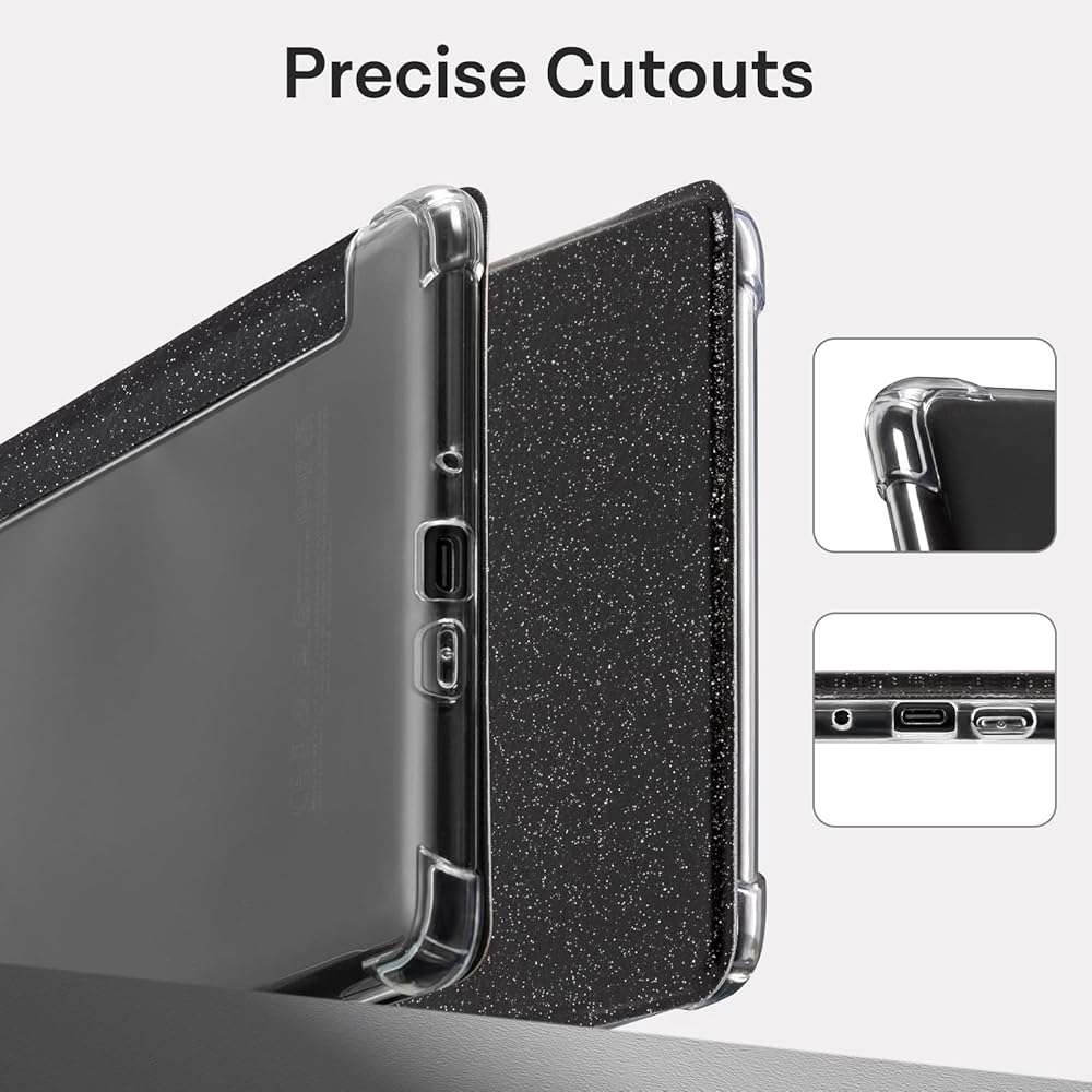 CoBak Case for Kindle Paperwhite 12th Gen 2024 (7") & Kindle Colorsoft Signature Edition (7") - New PU Leather Cover and Clear Soft Silicone Back Cover with Auto Sleep Wake Feature - Image 7