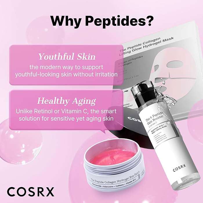 COSRX Pink Peptides Collagen Hydrogel Eye Patch for Puffy Eyes, Cooling & Firming Under Eye Patches with 4-Peptide & Caffeine (60), Depuffing Gel Eye Mask, Korean Skin Care - Image 5