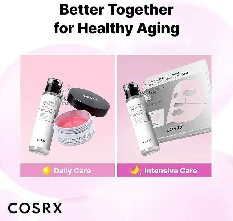 COSRX Pink Peptides Collagen Hydrogel Eye Patch for Puffy Eyes, Cooling & Firming Under Eye Patches with 4-Peptide & Caffeine (60), Depuffing Gel Eye Mask, Korean Skin Care - Image 6