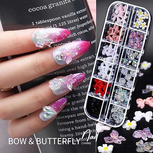 Teenitor Nail Charms Nail Gems with 15 Sheets Gold Nail Stickers, 6 Boxes of Rhinestones for Nails Art Tools, 3D Nail Decals Pearls for Nails - Image 4