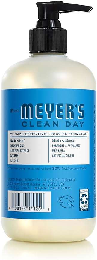 MRS. MEYER'S CLEAN DAY Hand Soap, Blueberry Scent, 12.5 Fl Oz Bottle - Image 2