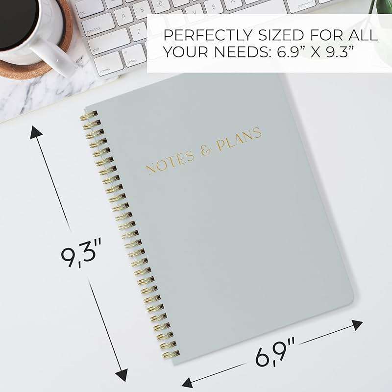 Beautiful Daily Planner And Notebook With Hourly Schedule - Aesthetic Spiral To do List Notepad to Easily Organize Your Tasks And Appointments - Stylish Book And School Or Office Supplies - Image 3