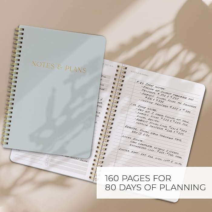 Beautiful Daily Planner And Notebook With Hourly Schedule - Aesthetic Spiral To do List Notepad to Easily Organize Your Tasks And Appointments - Stylish Book And School Or Office Supplies - Image 6
