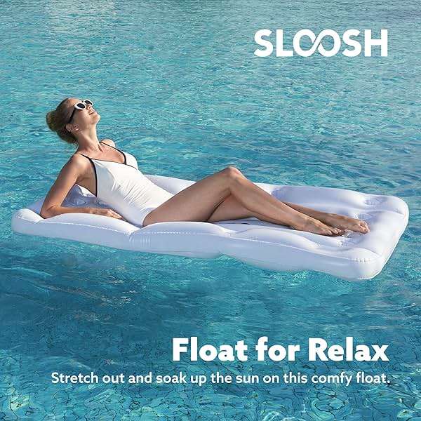 SLOOSH Pool Toys Games Set - Pong Toss Game Water Toys for Adults Kids Family Games, Inflatable Floats Lounge Raft Floating Swimming Pool Accessories 6x3 FT Table with 10 Pong Balls for Parties - Image 5