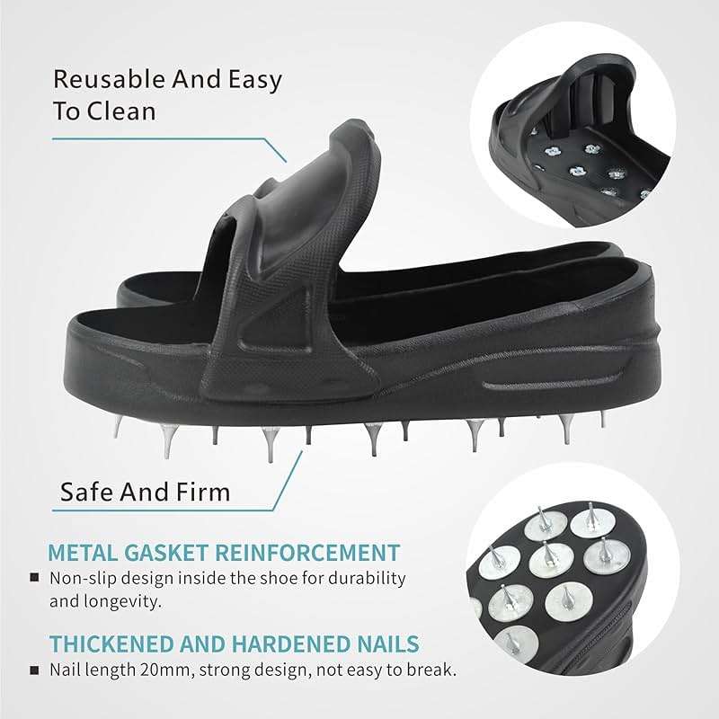 Nichiyo Epoxy Spike Shoes for Flooring, Sharp Spiked Style Shoes for Resinous Coatings, Safe Walking on Floor Leveling Compounds, Epoxy Shoes Spikes for Epoxy Floor Coating -X-Large(DX-5C) - Image 8