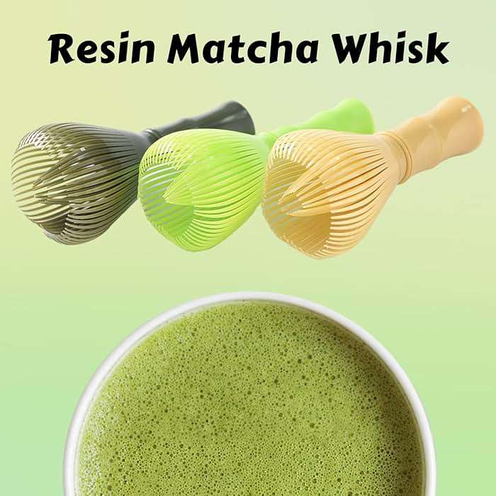 Vetableclothlve Resin Matcha Whisk,Reusable Traditional Japanese Chasen, Matcha Tea Mixing Tool Accessory - Image 4