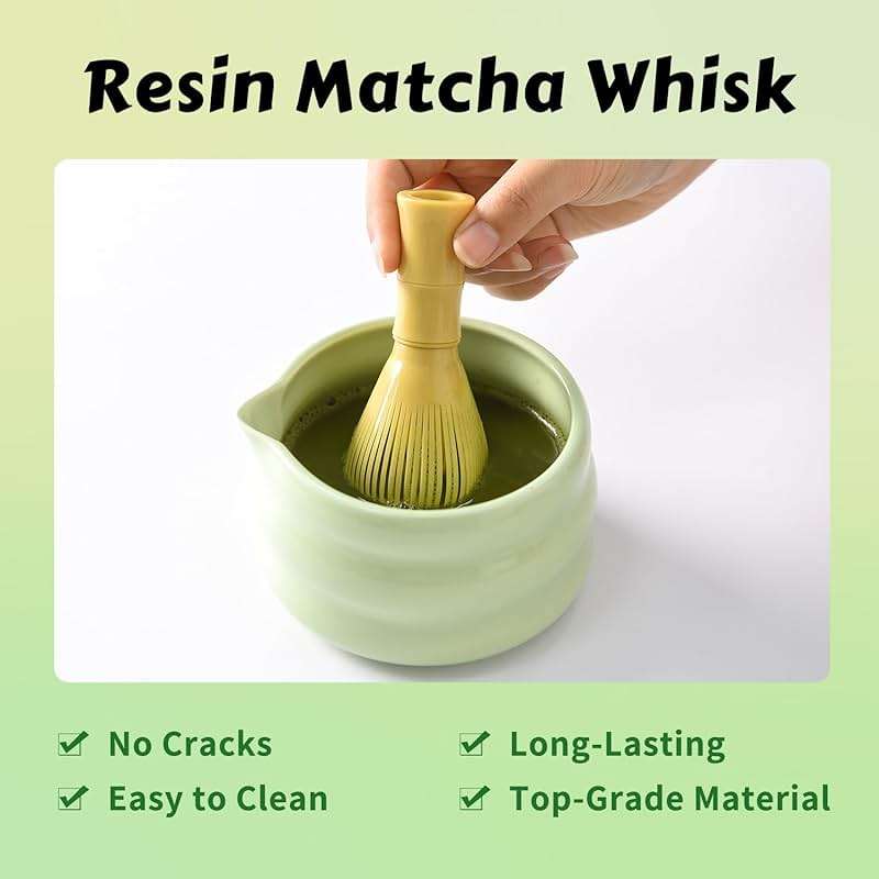 Vetableclothlve Resin Matcha Whisk,Reusable Traditional Japanese Chasen, Matcha Tea Mixing Tool Accessory - Image 5