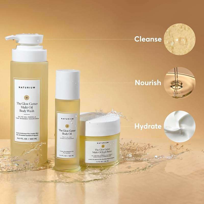 Naturium The Glow Getter Body Oil, Multi-Oil for Intense Nourishment, Hydrating & Moisturizing Formula, Vegan & Cruelty-Free, 3.4 oz - Image 6