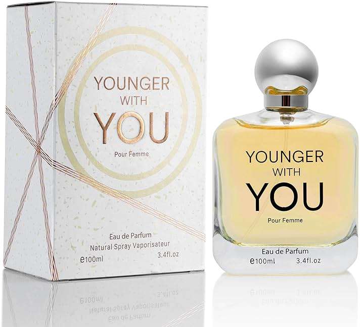 Younger With You for Women Eau De Parfum – Floral & Fruity Scent – Rose & Vanilla Base – Raspberry & Neroli Top – Natural, Mild, Paraben-Free, Vegan & Cruelty-Free – Elegant 100ml Bottle - Image 1