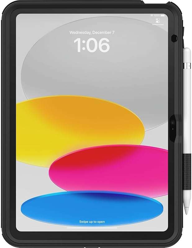 OtterBox Defender for Business W/Kickstand/HANDSTRAP for iPad (A16) & iPad 10th Gen V2 - Black, No Screen Protector Included (Single Unit Ships in Polybag, Ideal for Business Customer) - Image 2