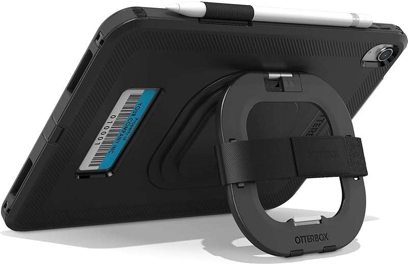 OtterBox Defender for Business W/Kickstand/HANDSTRAP for iPad (A16) & iPad 10th Gen V2 - Black, No Screen Protector Included (Single Unit Ships in Polybag, Ideal for Business Customer) - Image 3