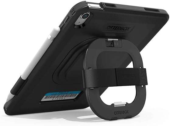 OtterBox Defender for Business W/Kickstand/HANDSTRAP for iPad (A16) & iPad 10th Gen V2 - Black, No Screen Protector Included (Single Unit Ships in Polybag, Ideal for Business Customer) - Image 4