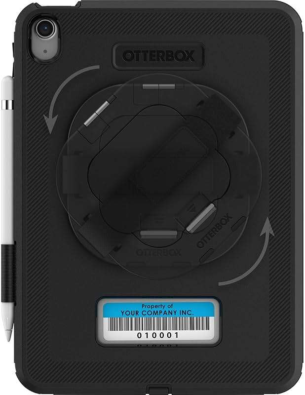 OtterBox Defender for Business W/Kickstand/HANDSTRAP for iPad (A16) & iPad 10th Gen V2 - Black, No Screen Protector Included (Single Unit Ships in Polybag, Ideal for Business Customer) - Image 5