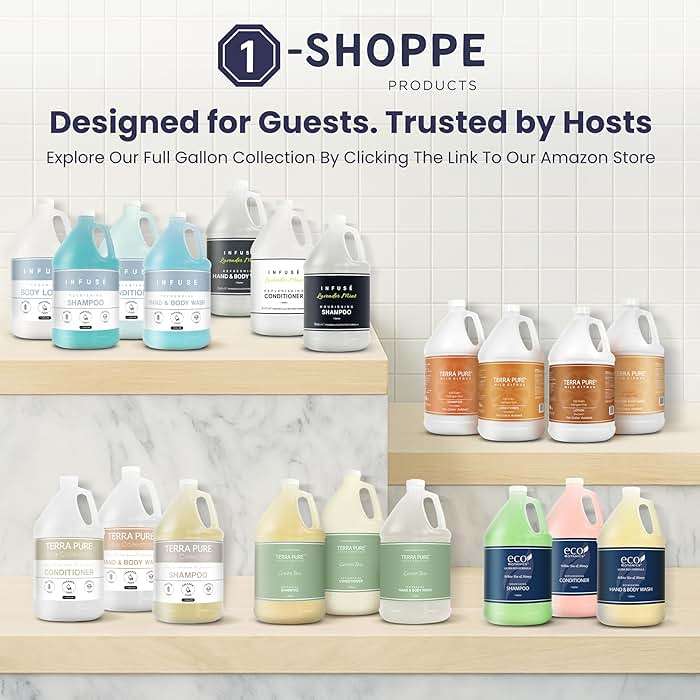 Terra Pure | 1 Gallon Body Wash | Luxury Hotel Toiletry Bulk Size| Designed to Refill Soap Dispensers | 128 oz - Image 7