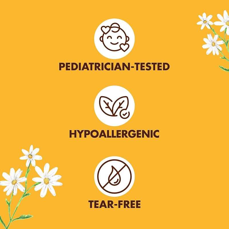 SheaMoisture Baby Essentials, Body Wash & Shampoo + Curls & Coils Conditioner, Detangler with Raw Shea, Chamomile & Argan Oil, Pediatrician-Tested, Hypoallergenic, Tear-Free, 13 Oz Ea - Image 6