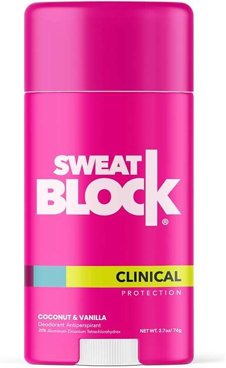 SweatBlock Clinical Strength Deodorant for Women Coconut and Vanilla Scent 48 Hour Sweat and Odor Protection Daily Use Formula Designed for Long-Lasting Freshness and Confidence Dermatologist Tested - Image 1